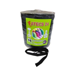 Elástico Polyester Negro 8 Ligas
